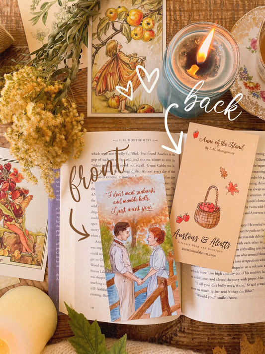 LAST CHANCE - "Anne and Gilbert" Bookmark - 3x6"