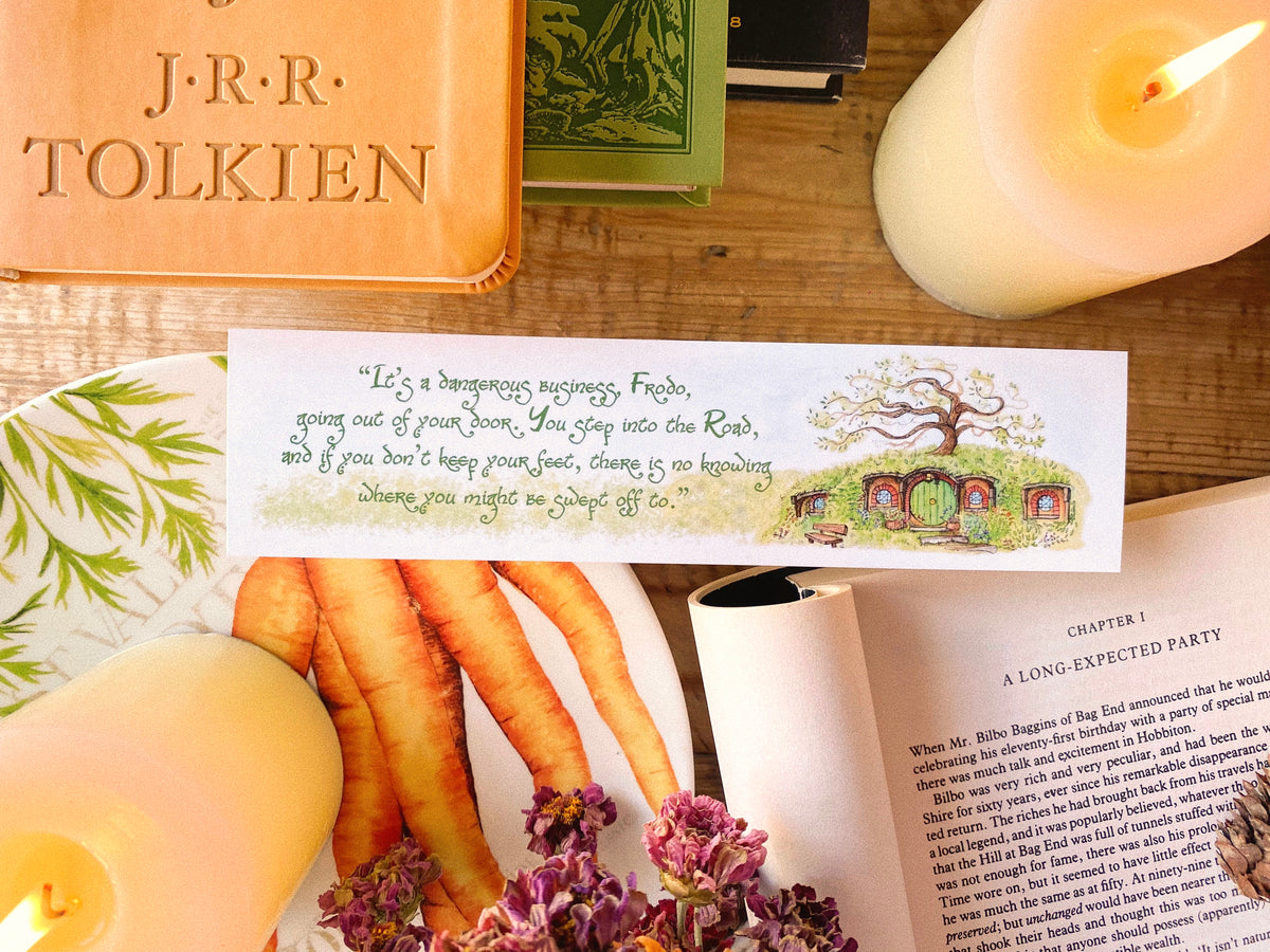 ONE LEFT - Bag End Bookmark, 2x8"